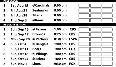 Kansas City Chiefs 2015 Schedule. Printable version here: http://printableteamschedules.com/NFL
