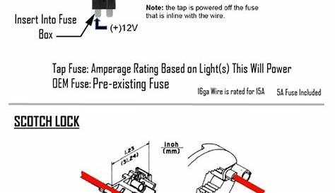 Baja Designs LP4 /LP6 /LP9 Backlit Add-On Wiring Harness