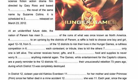 hunger games worksheets answers