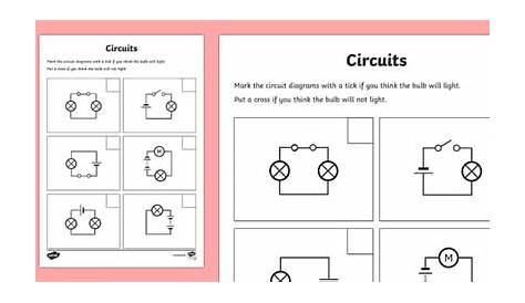 drawing simple circuit diagrams worksheet