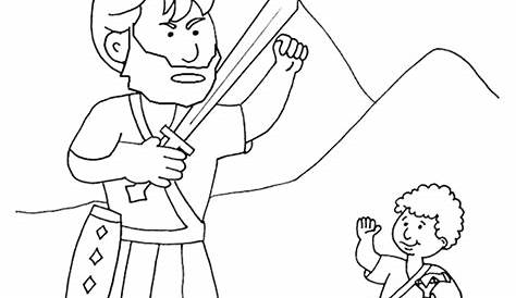 David and Goliath Coloring Pages - Best Coloring Pages For Kids