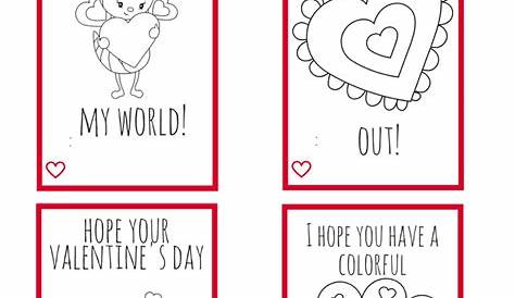 Printable Valentine Cards for Kids--perfect for kids to make for their