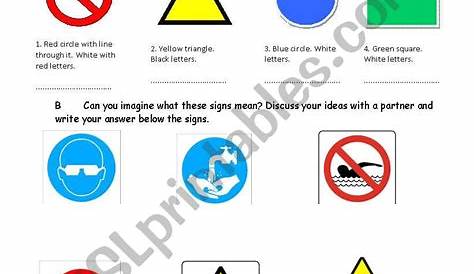 English worksheets: Safety Signs