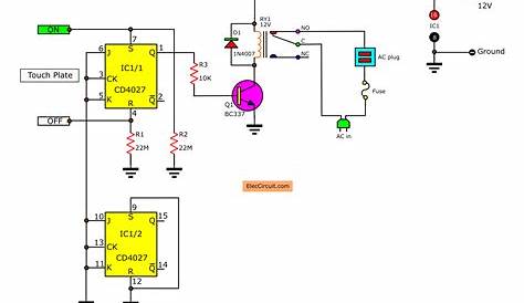 On Off Switch Circuit Diagram