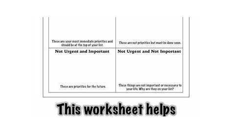 How to Decide Your Priorities: A Worksheet & Activity (Back to School)