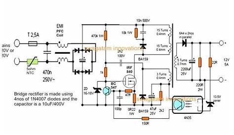 24v 5a smps circuit diagram