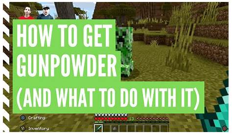 how do you make gunpowder in minecraft