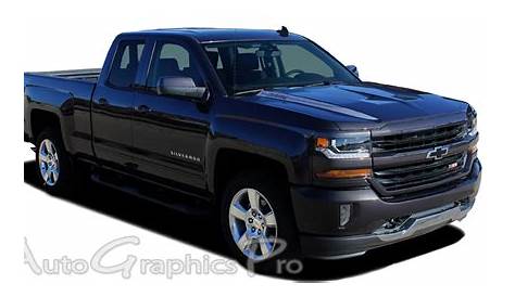 2016 2017 2018 Chevy Silverado 1500 "LATERAL SPIKES" Double Hood Spear