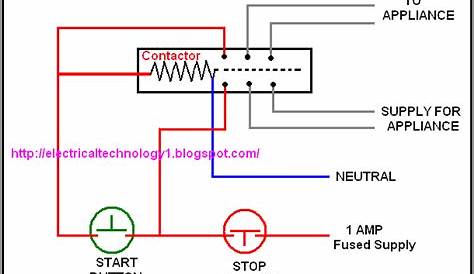 Wiring Diagram Single Phase Contactor