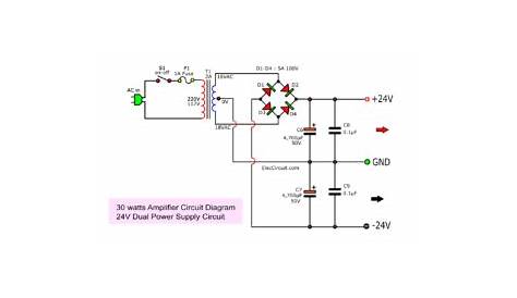 2N3055 amplifier circuit diagram, 30w OCL integrated PCB