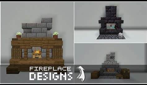MINECRAFT: 6 IDEAS OF FIREPLACE DESIGNS - YouTube | Minecraft mansion