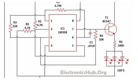 LED Lamp Dimmer Project Circuit Diagram and Working | Glow, Circuit