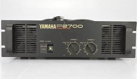 yamaha p2700 owner's manual