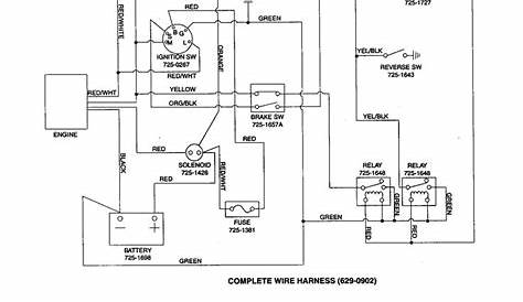 91725733 sears tractor wiring diagram
