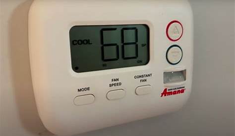 Amana Thermostat Manual