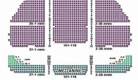 gershwin theater seating chart with seat numbers