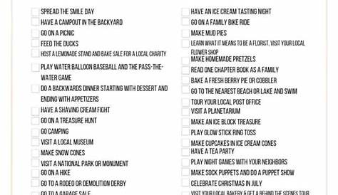 Summer Bucket List (with TWO printables) - This Vivacious Life