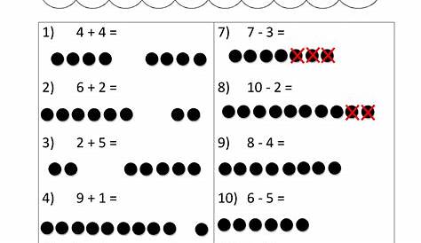 math addition and subtraction worksheets kindergarten