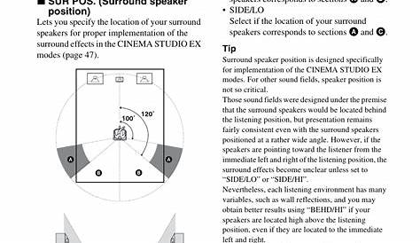 Sony STR-KS2300 User Manual | Page 44 / 76 | Original mode