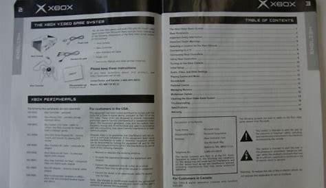 2001 Xbox (Original) Instruction Manual Only | eBay
