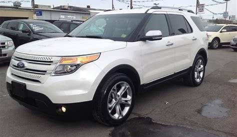 2011 Ford Explorer Limited 4WD in White Platinum Tri-Coat photo #3