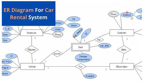 ER Diagram for Car Rental Management System | Database of Car Rental