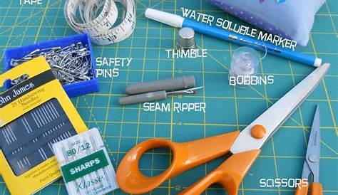 tools and supplies used in sewing