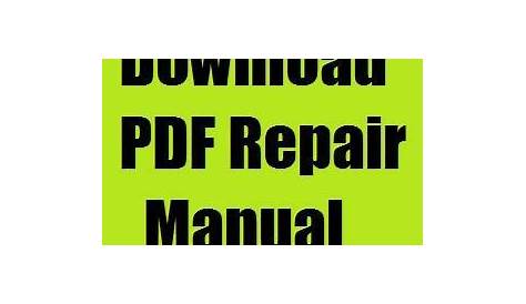 dodge grand caravan repair manual