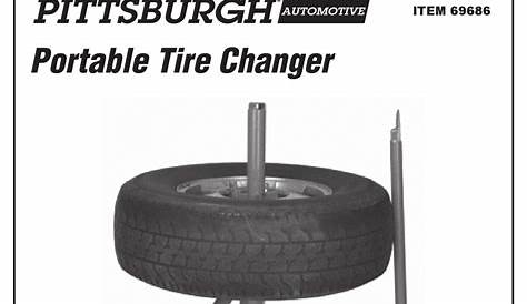 PITTSBURGH AUTOMOTIVE PORTABLE TIRE CHANGER OWNER'S MANUAL & SAFETY