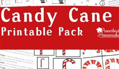 Candy Cane Printable Pack | Candy cane, Preschool christmas activities