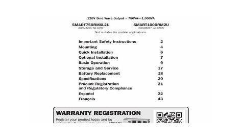 Tripp Lite SmartPro 2U Rackmount UPS Owner's Manual | Manualzz