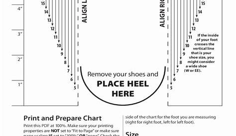 Printable Shoe Size Chart Width Beautiful Men S Shoe Sizing Chart Free