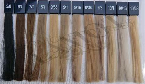 wella brown hair color chart