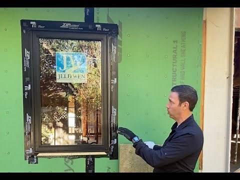 Window Install & Flashing - Jeld Wen in Zip System