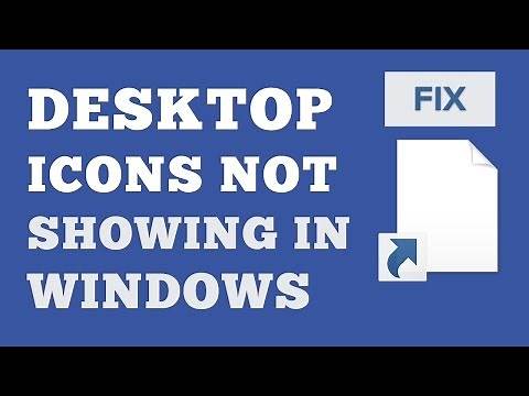 FIXED: Desktop Icons Not Showing Properly In Win 8,8.1,10 | How To Restore Missing Shortcut Icons
