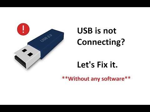 How to fix usb not showing up , Easy method to show usb not recognized connecting detected to pc
