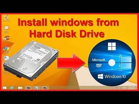 Install Windows XP, 7, 8.1, 10 from hard drive | NO DVD or USB needed!