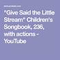 Give Said The Little Stream Flip Chart