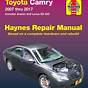 Haynes Manual Toyota Camry