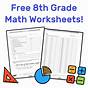 Worksheets For 8th Graders Math