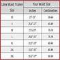 Waist Trainer Chart Size