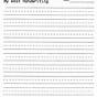 Handwriting Practice Printable Sheets