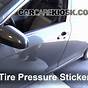 Tire Pressure For 2012 Toyota Camry