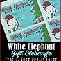 Printable White Elephant Gift Exchange Rules