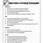 Narrative Writing Checklist Grade 5