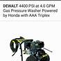 Dewalt 4400 Psi Pressure Washer Manual