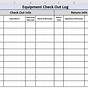 Supply Check Out Sheet