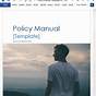 Policy Manual Template Word