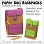 Printable Backpack Craft Template