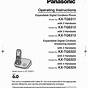 Panasonic Kx-tg1031b User Manual